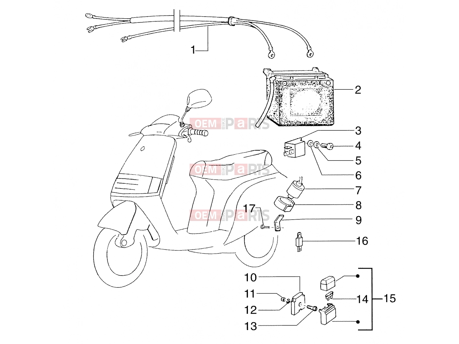PIAGGIO elektromos rendszer » electrical systems