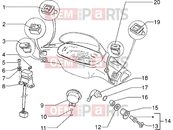 PIAGGIO Suspensions-Wheels » Front wheel