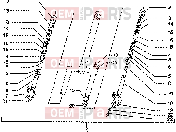 PIAGGIO Suspensions-Wheels » Front fork