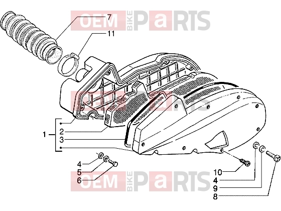 PIAGGIO Engine » Air cleaner