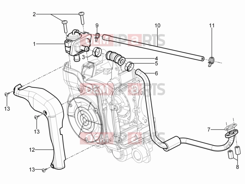 PIAGGIO Typhoon 125 4T 2V Engine » Secondary air box