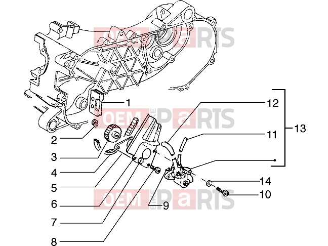 PIAGGIO Engine » Oil pump