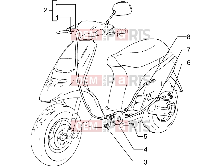 PIAGGIO bowdenek » throttle transmissions