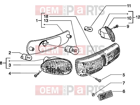 PIAGGIO Electrical system » Rear tail lamp