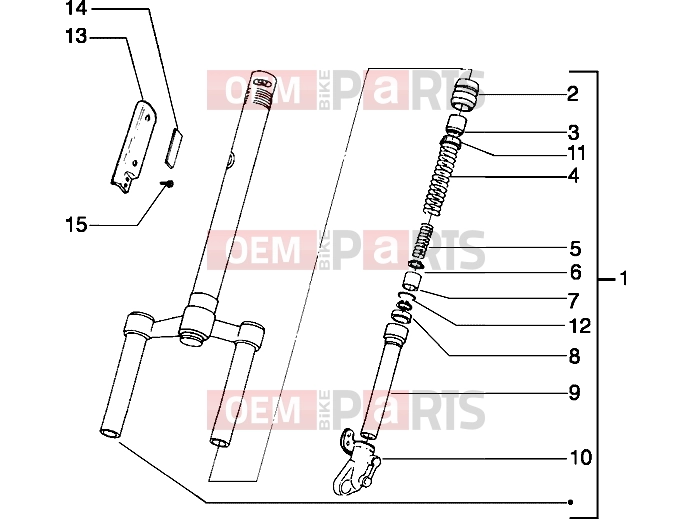 PIAGGIO Suspensions-Wheels » Steering column