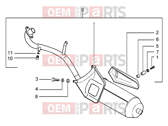 PIAGGIO Engine » CATALYTIC SILENCER