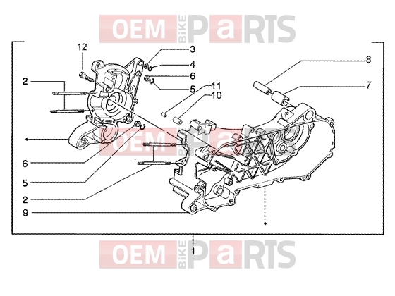 PIAGGIO Engine » CRANKASE