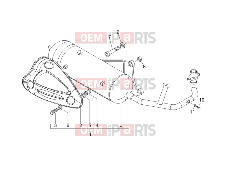 PIAGGIO Typhoon 50 2T Serie Speciale Engine » Silencer