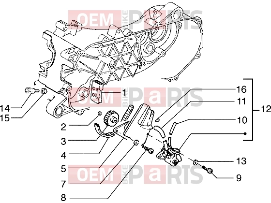 PIAGGIO Engine » Oil pump