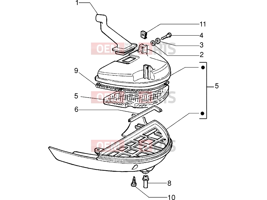 PIAGGIO Engine » Air cleaner