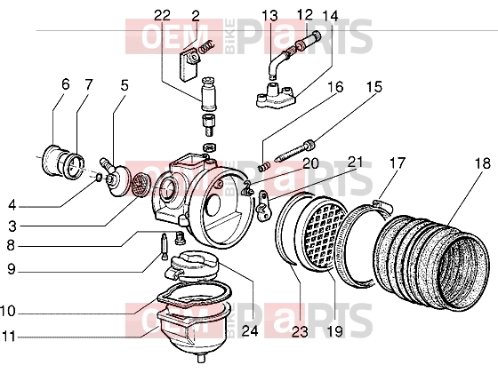 PIAGGIO Engine » Carburettor