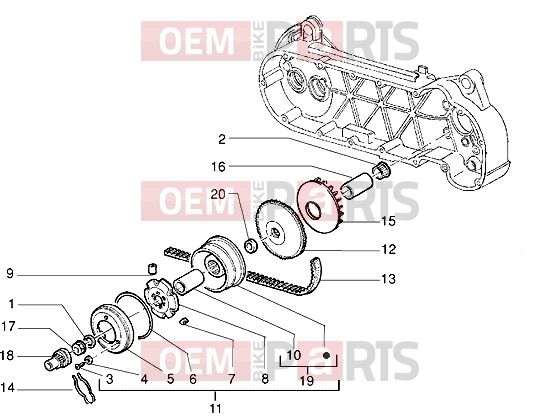 PIAGGIO Engine » Driving pulley