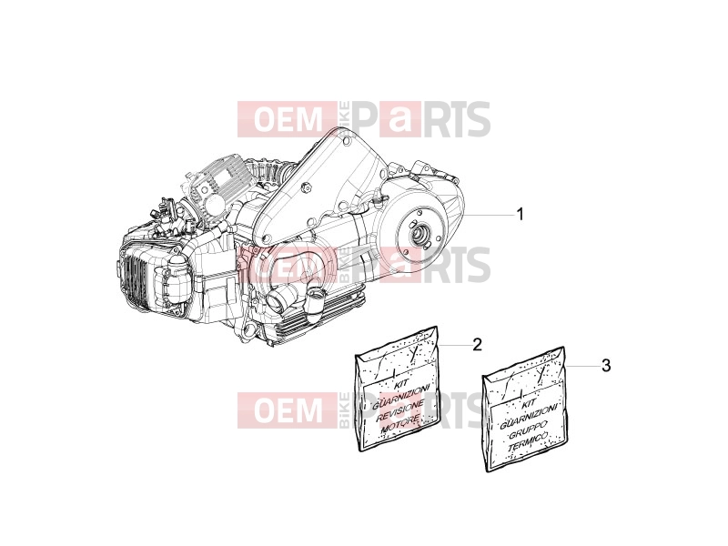 PIAGGIO X Evo 125 (UK) Engine » Engine, assembly