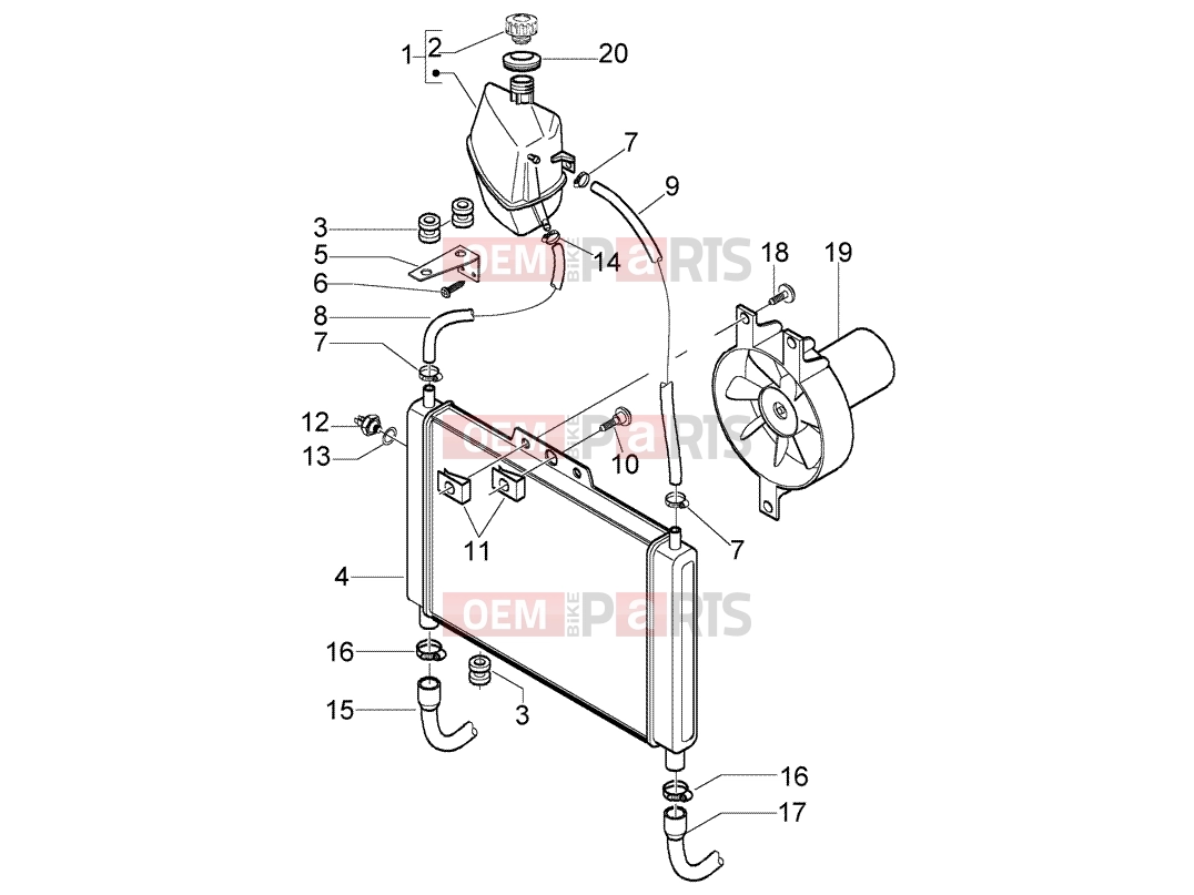 PIAGGIO Chassis » COOLING SYSTEM