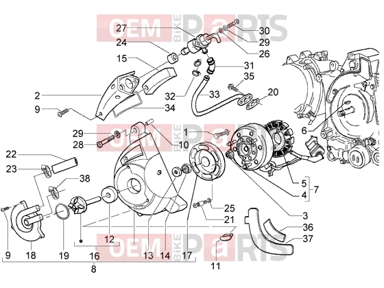 PIAGGIO Engine » Flywheel magneto