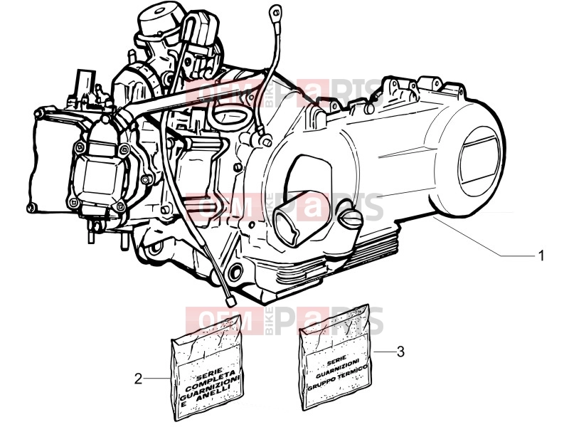 PIAGGIO X8 125 Premium Engine » Engine, assembly