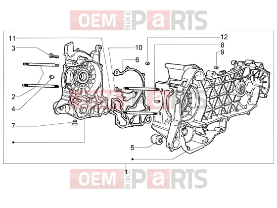 PIAGGIO Engine » CRANKASE