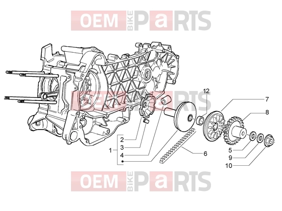 PIAGGIO Engine » Driving pulley