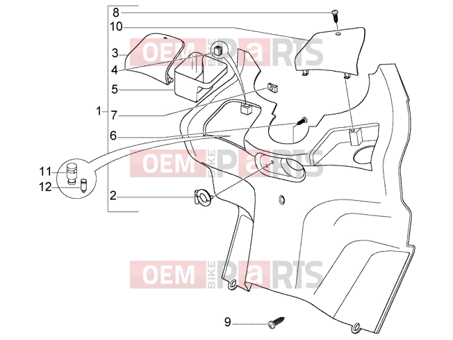 PIAGGIO Chassis » REAR SHIELD