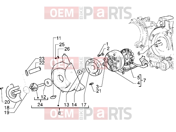PIAGGIO Engine » Flywheel magneto