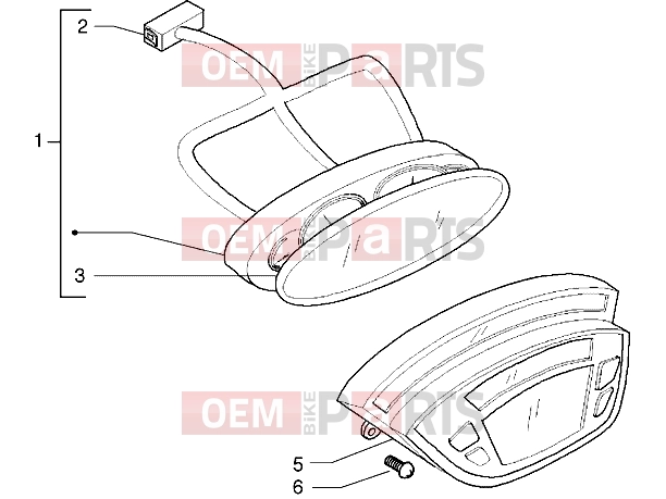 PIAGGIO Handlebars » Instrument unit