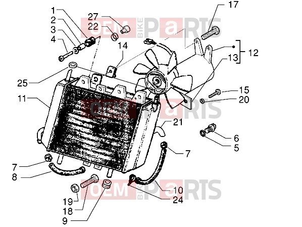 PIAGGIO Engine » Radiator