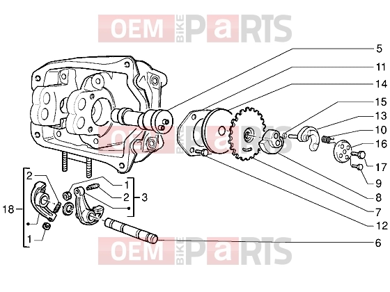 PIAGGIO Engine » Rocker levers support