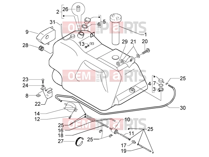PIAGGIO Chassis » Fuel tank