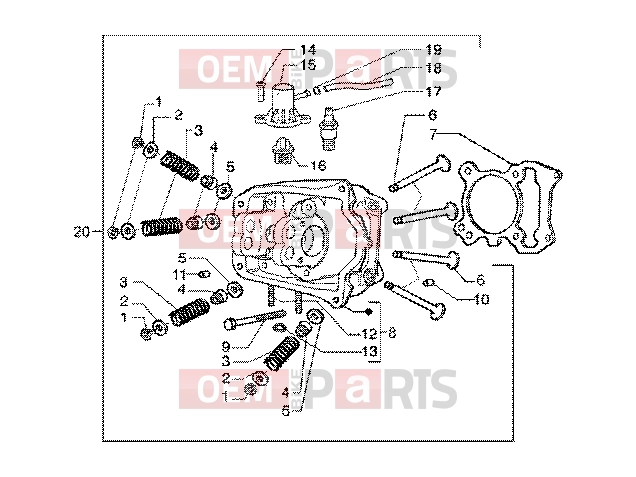 PIAGGIO Engine » Head-valves