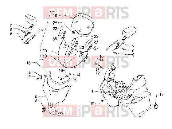 PIAGGIO Chassis » Shield-windscreen