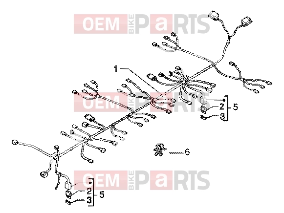 PIAGGIO Electrical system » Main cables unit