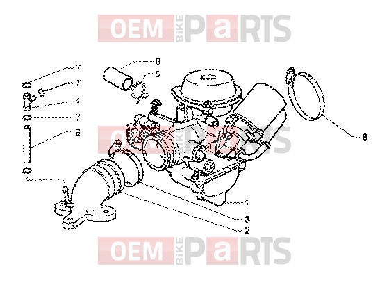 PIAGGIO Engine » Carburettor