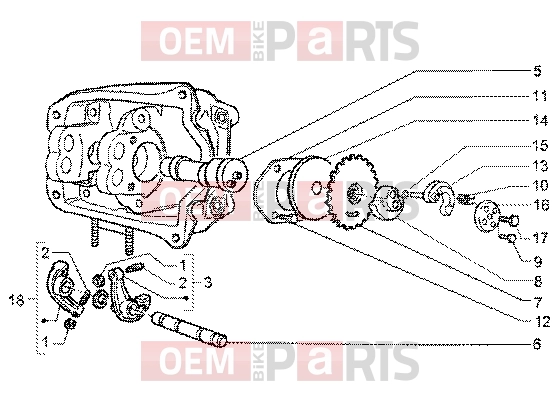 PIAGGIO Engine » Rocker levers support