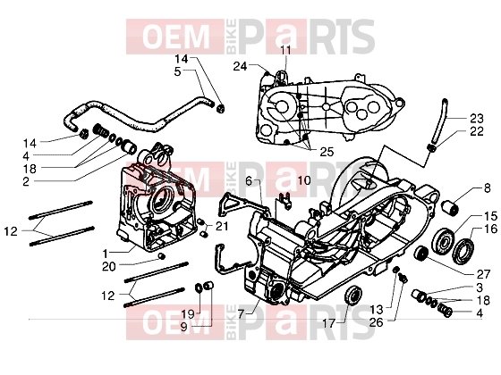 PIAGGIO Engine » Crankcase