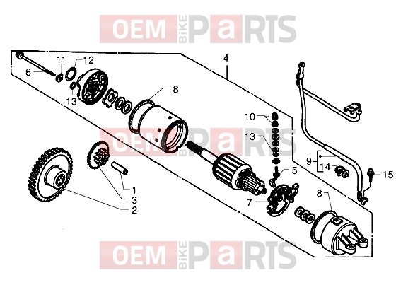 PIAGGIO Engine » Starting motor