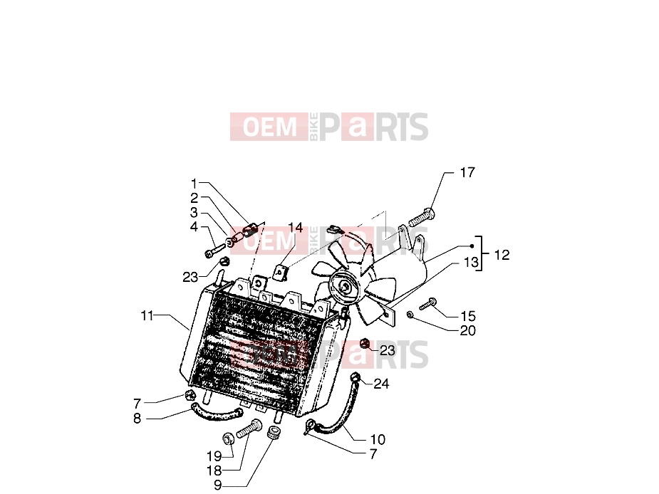PIAGGIO Engine » Radiator
