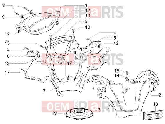 PIAGGIO Handlebars » Handlebar Coverings