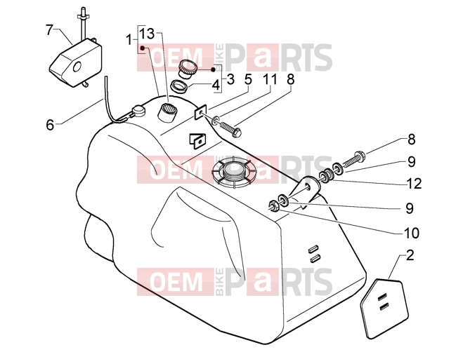 PIAGGIO Chassis » Fuel tank