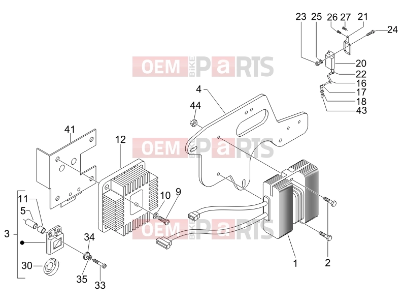 PIAGGIO X9 500 Evolution (USA) Electrical system » Voltage Regulators - Electronic Control Units (ecu) - H.T. Coil