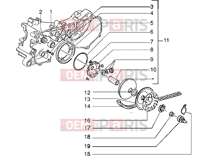 PIAGGIO Engine » Driving pulley