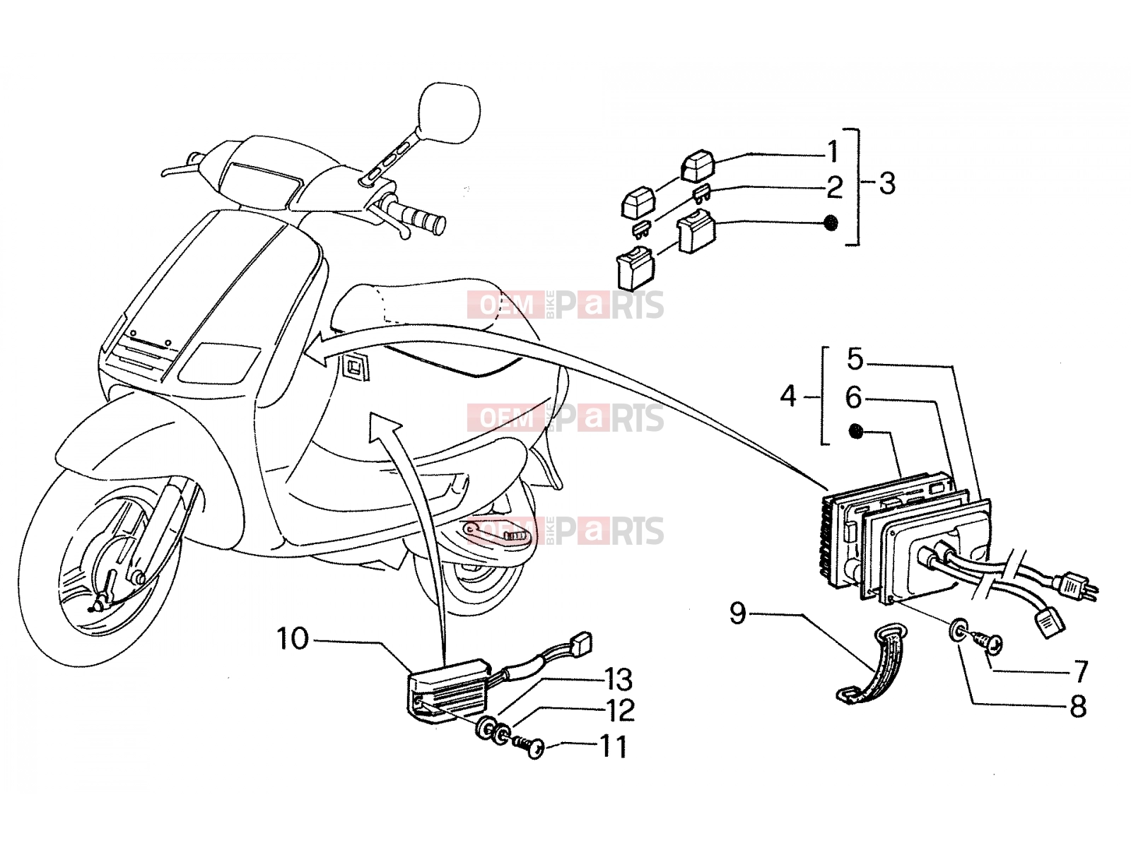 PIAGGIO elektromos rendszer » electrical systems
