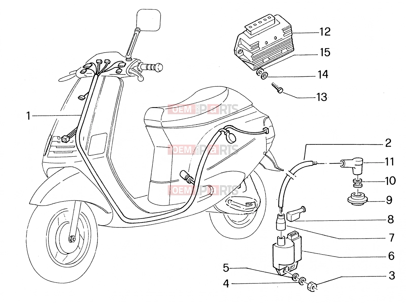 PIAGGIO Electrical system » Electrical systems