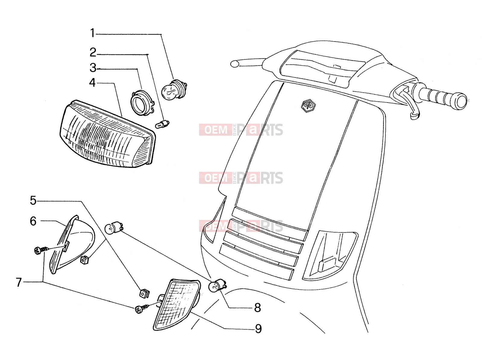 PIAGGIO Electrical system » Lights