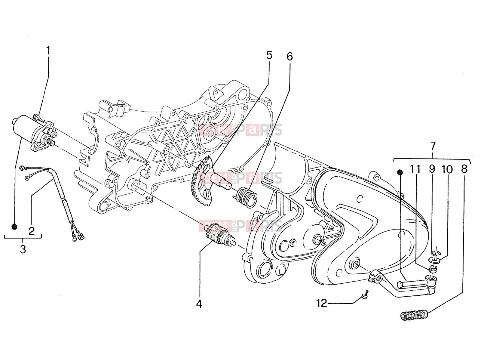 PIAGGIO Engine » Starter motor