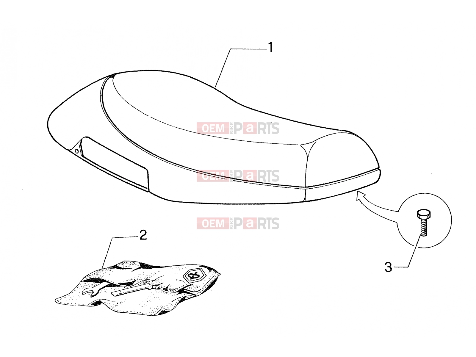PIAGGIO Frame » Saddle