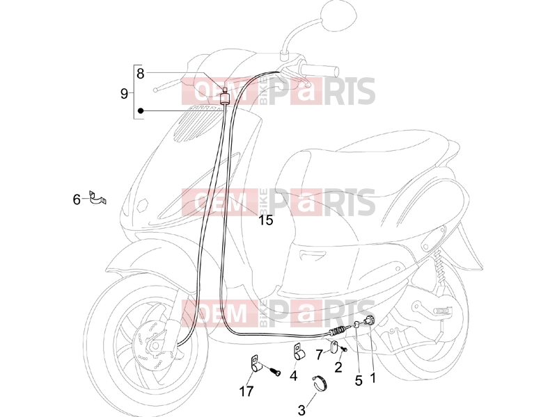 PIAGGIO Zip 100 4T Braking system - Transmissions » Transmissions