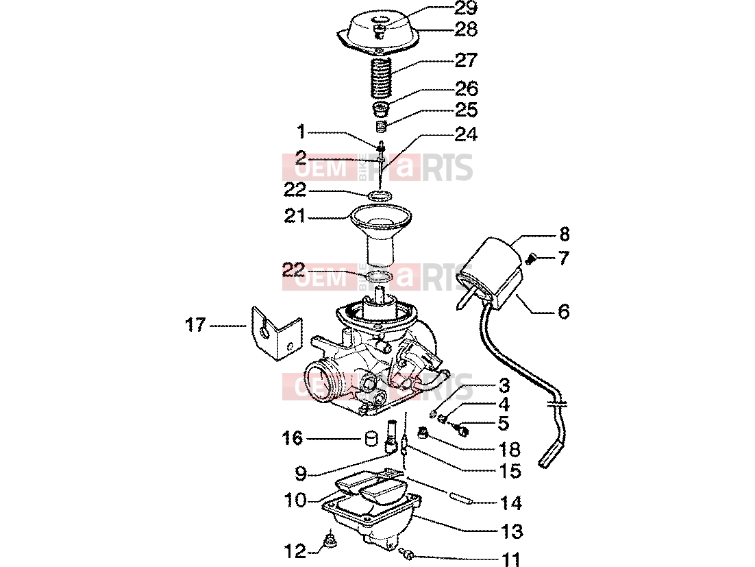 PIAGGIO Engine » Carburettor