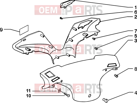 PIAGGIO Handlebars » Handlebar covers