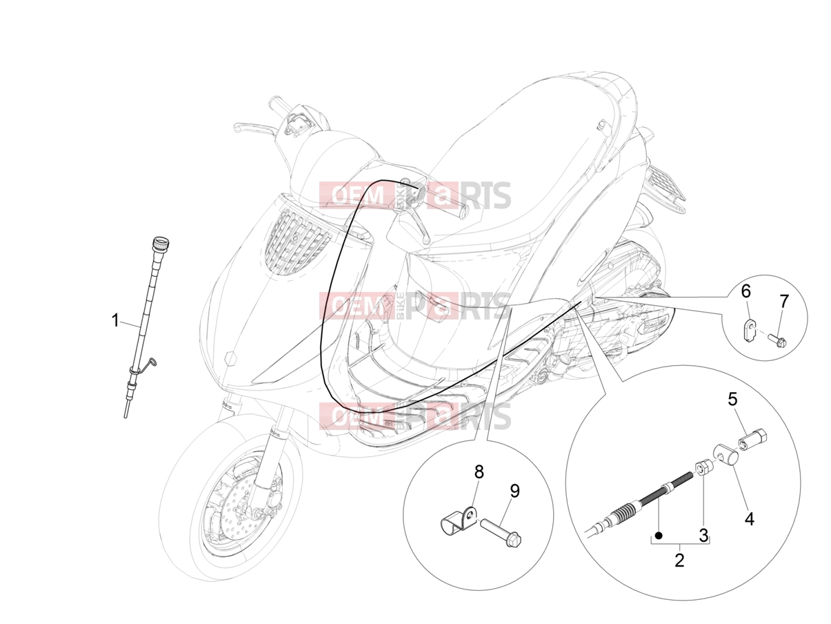 PIAGGIO Zip 50 4T Braking system - Transmissions » Transmissions