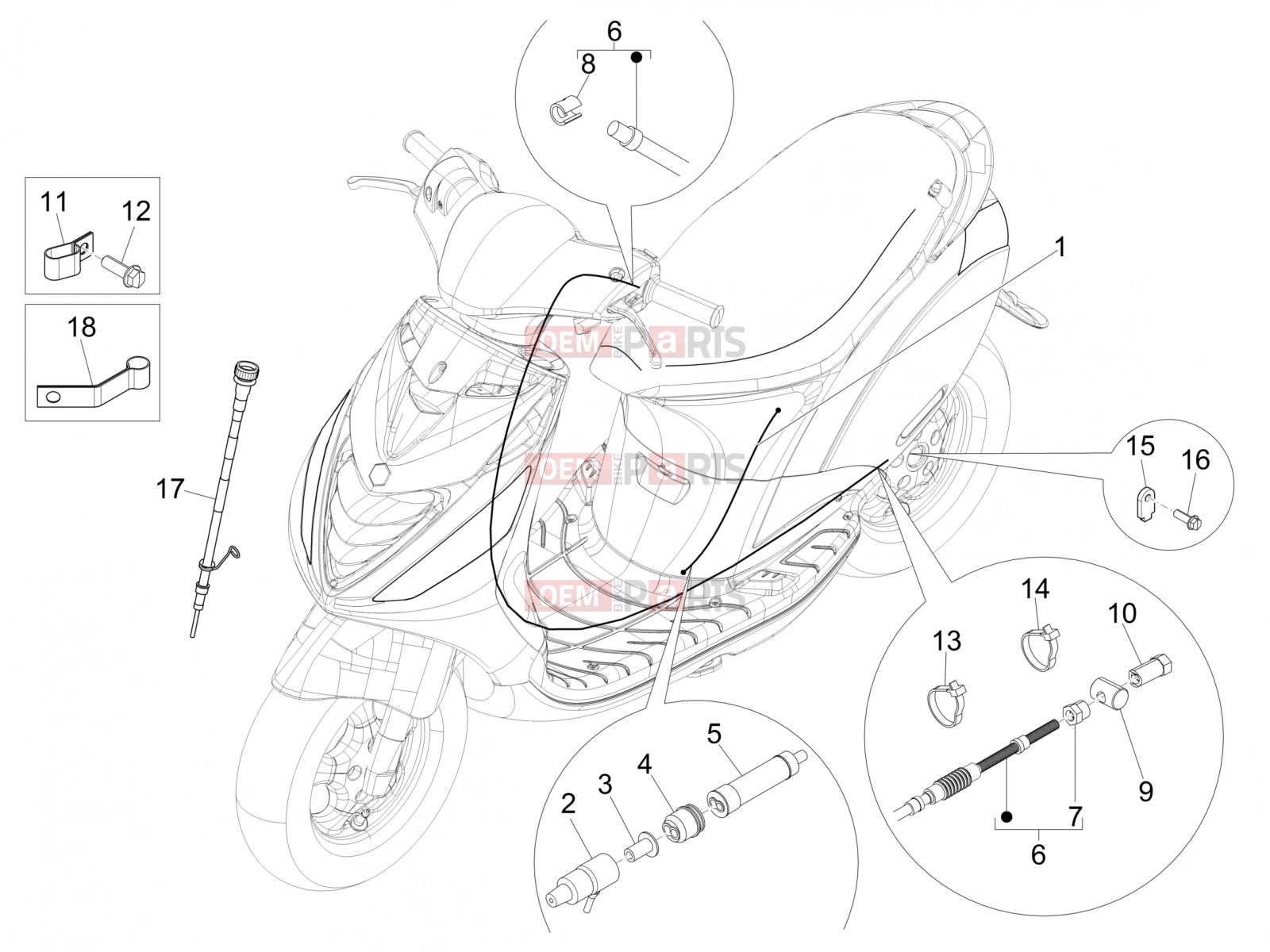 PIAGGIO Zip 50 SP Braking system - Transmissions » Transmissions